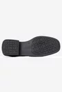 Pantofi dama NUR negri din piele intoarsa cu ornament