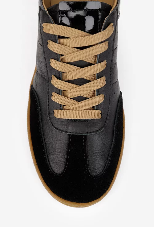 Pantofi dama NUR negri din piele naturala