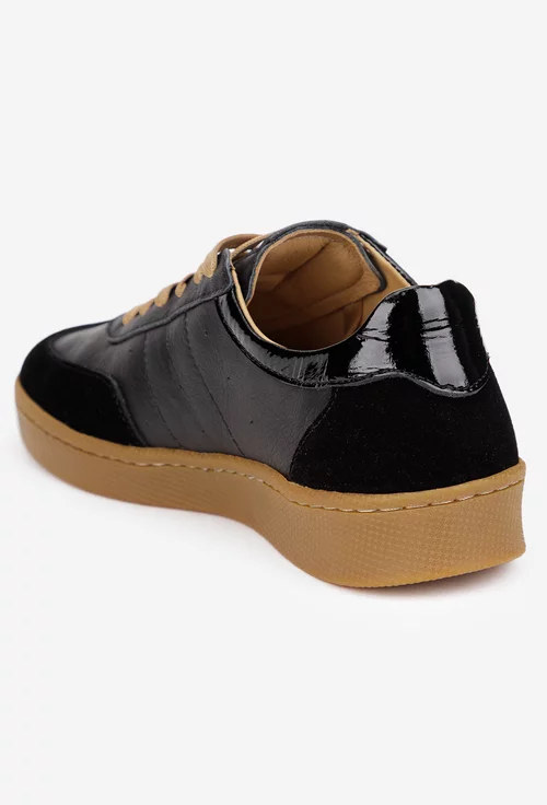 Pantofi dama NUR negri din piele naturala