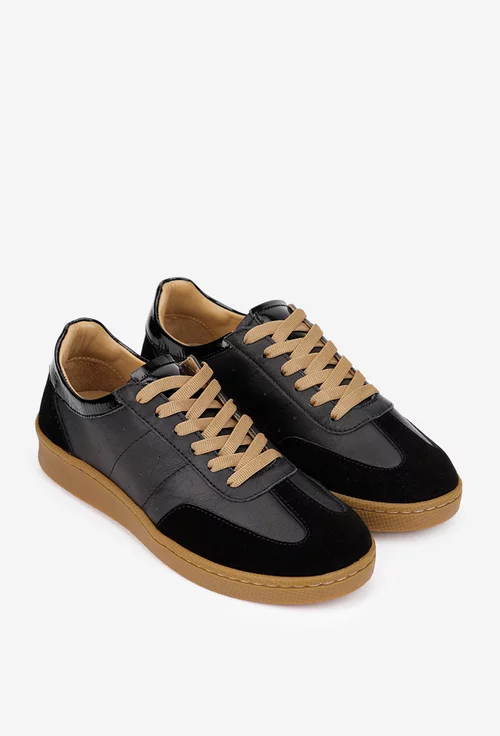 Pantofi dama NUR negri din piele naturala