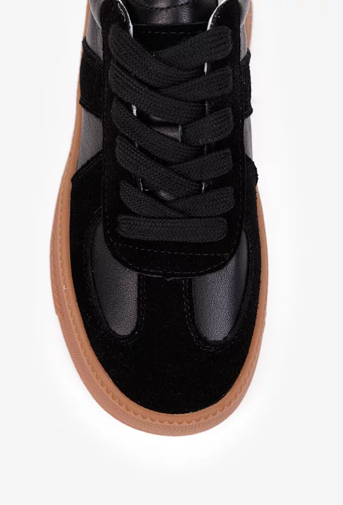 Pantofi dama NUR negri din piele naturala