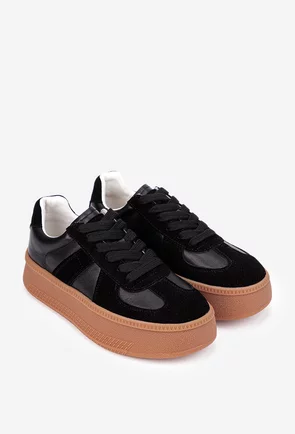 Pantofi dama NUR negri din piele naturala