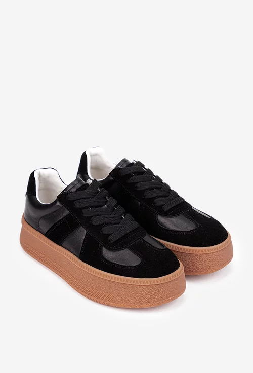 Pantofi dama NUR negri din piele naturala