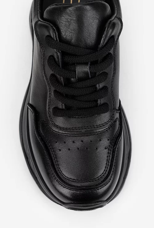 Pantofi dama NUR negri din piele naturala