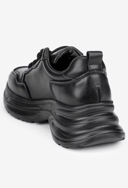 Pantofi dama NUR negri din piele naturala