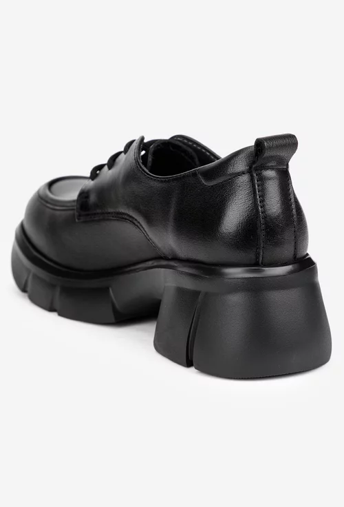 Pantofi dama NUR negri din piele naturala