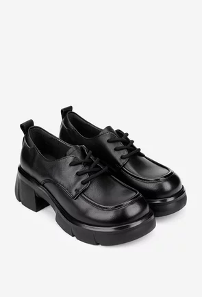 Pantofi dama NUR negri din piele naturala