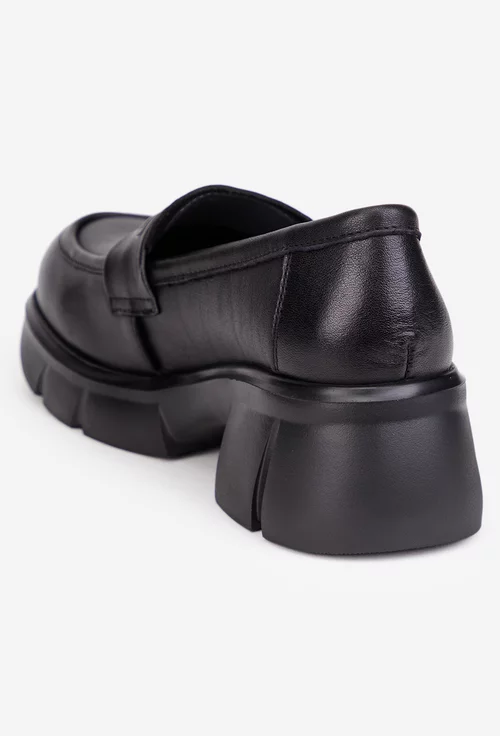 Pantofi dama NUR negri din piele naturala