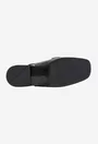 Pantofi dama NUR negri din piele naturala perforata cu ornament
