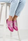 Pantofi dama NUR roz cu fuchsia din piele