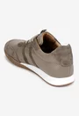 Pantofi dama NUR taupe din piele cu aspect perforat