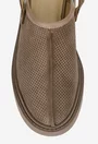 Pantofi dama NUR taupe din piele cu decupaj