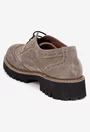 Pantofi dama NUR taupe din piele intoarsa