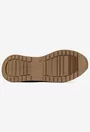 Pantofi dama NUR taupe din piele intoarsa si box