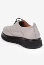 Pantofi dama NUR taupe din piele naturala cu aspect perforat