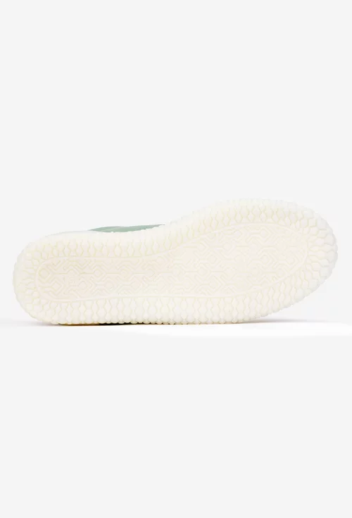 Pantofi dama NUR verzi din piele cu detalii colorate