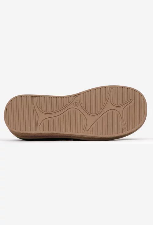 Pantofi dama NUR verzi din piele nabuc cu ornament
