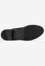 Pantofi dama Oxford negri din piele naturala