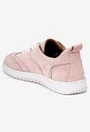 Pantofi dama roz din piele intoarsa