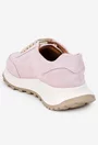 Pantofi dama roz din piele intoarsa