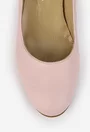 Pantofi dama roz din piele naturala