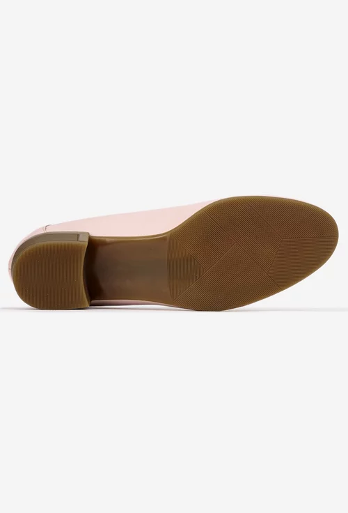 Pantofi dama roz din piele naturala
