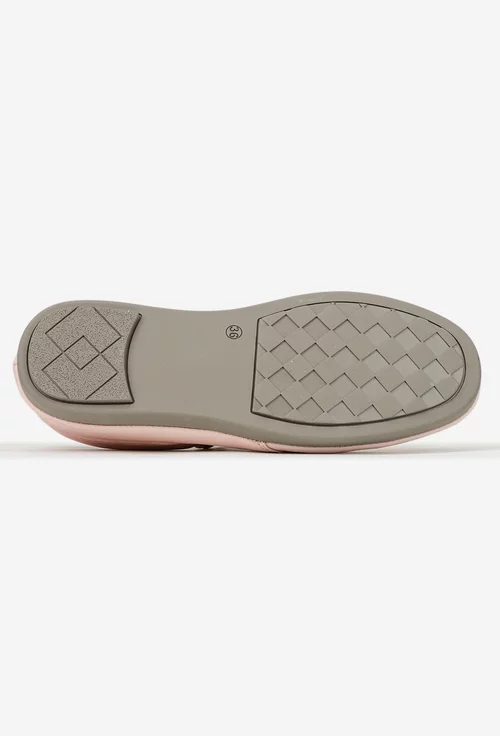 Pantofi dama roz din piele naturala