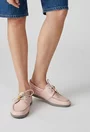Pantofi dama roz din piele naturala