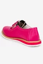 Pantofi dama roz din piele texturata