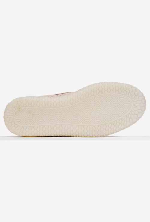 Pantofi dama roz pudra din piele intoarsa