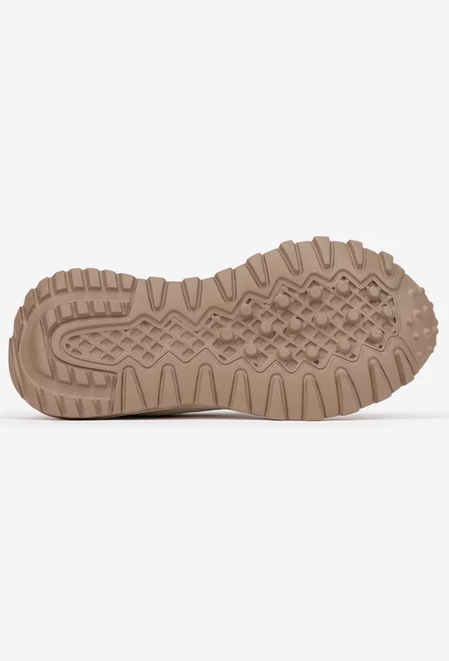 Pantofi dama roz pudra din piele naturala cu aspect perforat