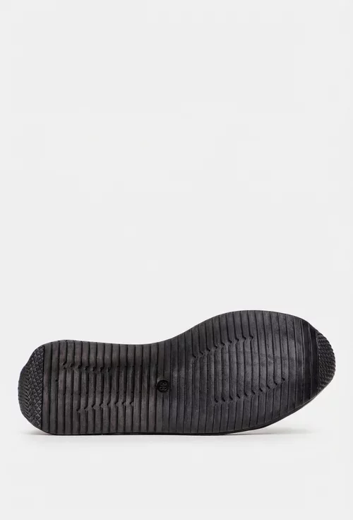 Pantofi dama roz pudra din piele naturala cu siret elastic