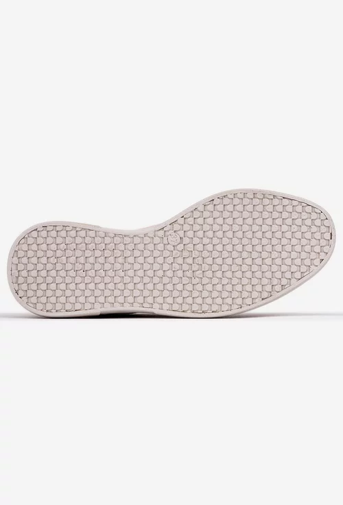 Pantofi dama roz pudra din piele perforata