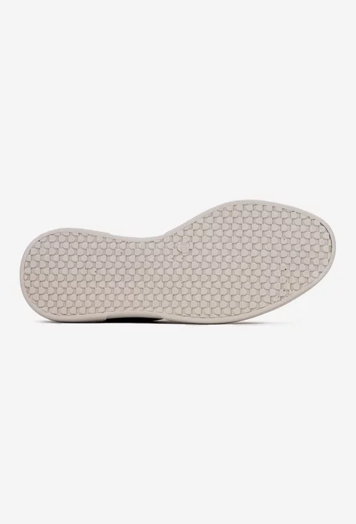 Pantofi dama roz pudra din piele perforata