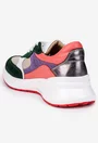 Pantofi dama sport multicolori din piele