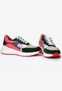 Pantofi dama sport multicolori din piele