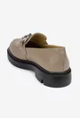 Pantofi dama taupe confectionati din piele naturala
