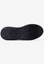 Pantofi dama taupe din piele cu siret elastic si talpa neagra