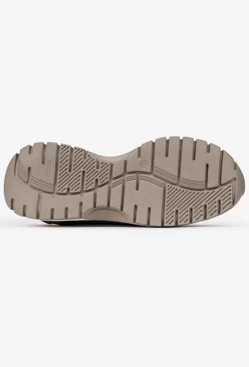 Pantofi dama taupe din piele intoarsa