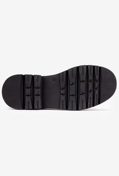 Pantofi dama taupe din piele intoarsa