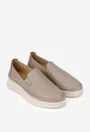 Pantofi dama taupe din piele naturala