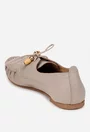 Pantofi dama taupe din piele naturala