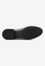 Pantofi dama taupe din piele naturala cu ornament