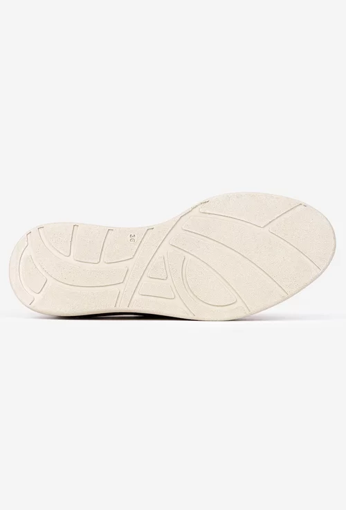 Pantofi dama taupe din piele naturala intoarsa