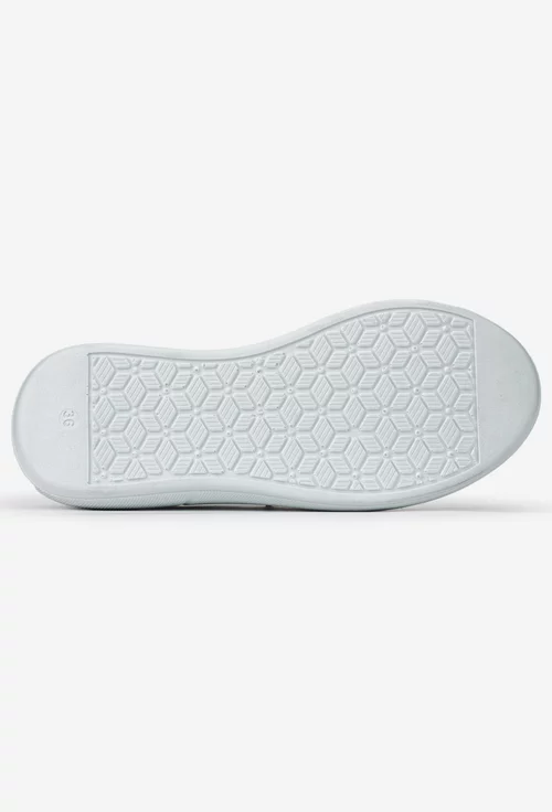 Pantofi dama verzi din piele naturala cu siret elastic
