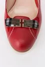 Pantofi rosii din piele naturala Alice