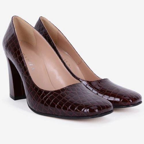 Pantofi din piele naturala maro Henley
