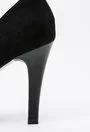 Pantofi Stiletto negri din piele naturala Obscuro