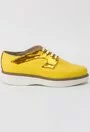 Pantofi galben cu auriu din piele naturala Soraia