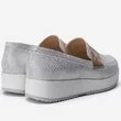 Pantofi gri cu argintiu din piele naturala texturata Patrik